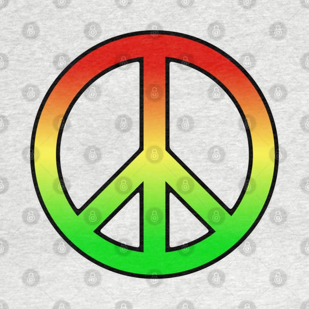 Reggae Peace Sign by IrieSouth